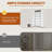 72" Farmhouse Kitchen Pantry Cabinets, Storage Cabinet with LED Lights, Adjustable Shelves and Barn Doors-2073927162