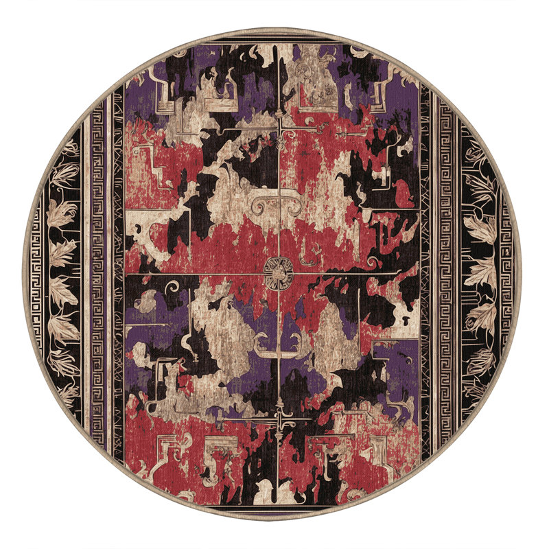 Laurel Crown Rug, Round 5'