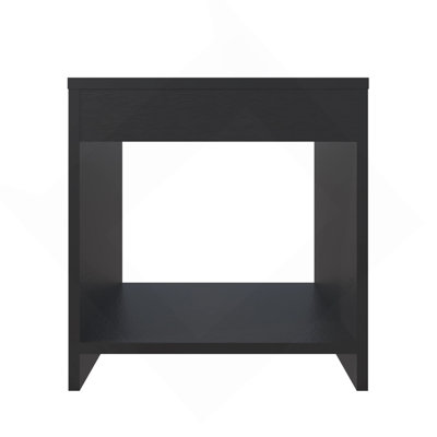 Table de chevet avec rangement ouvert Wenge