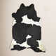 Charlize Cowhide White/Black Rug