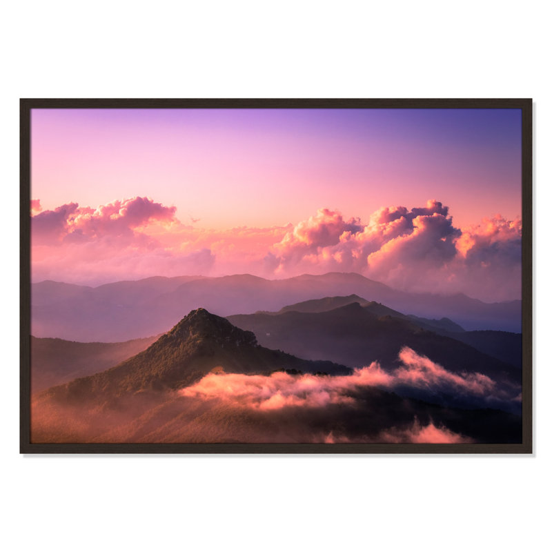 «Cotton Candy Horizon» par Lorenzo Spoleti - impression d'un seul cadre, H 29,5 po x l 41,5 po x P 1,25 po