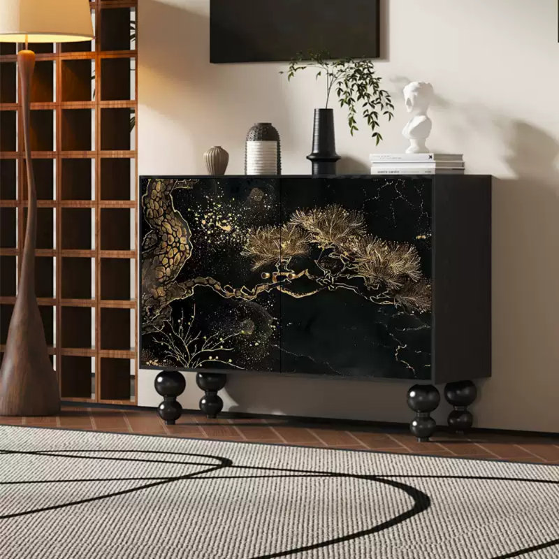 High-End Black Sideboard