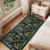 Tiger Area Rug for Living Room, Machine Washable Non-Slip Low Pile Rug, Botanical Jungle Animal Print Rug, Stain-Resistant Soft Foldable Floor Covering