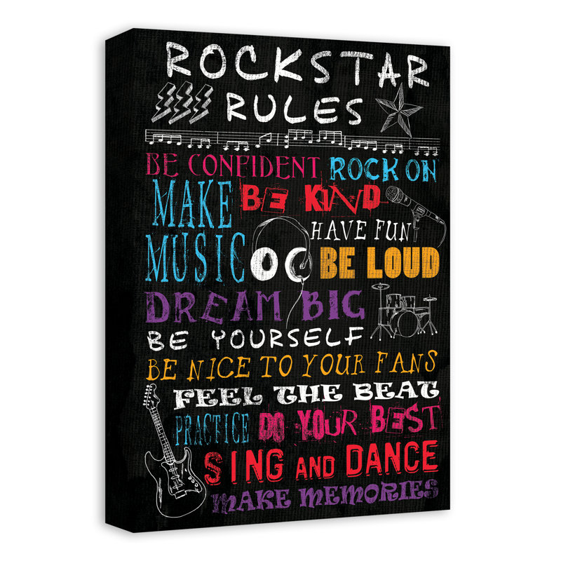 « rules », art sur toile tendu Saltash, H 18 po x l 12 po x P 1,25 po