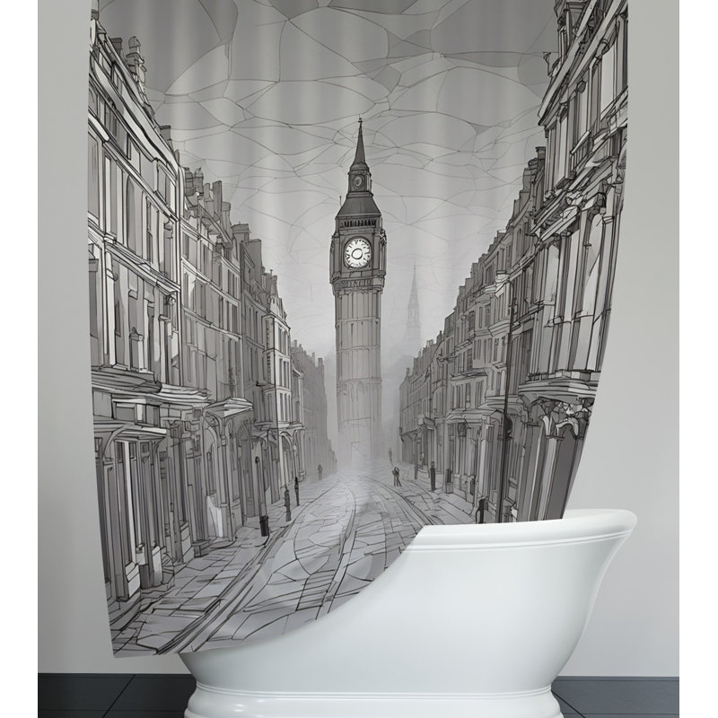 Rideau de douche Hazlip, H 93 po x l 70 po
