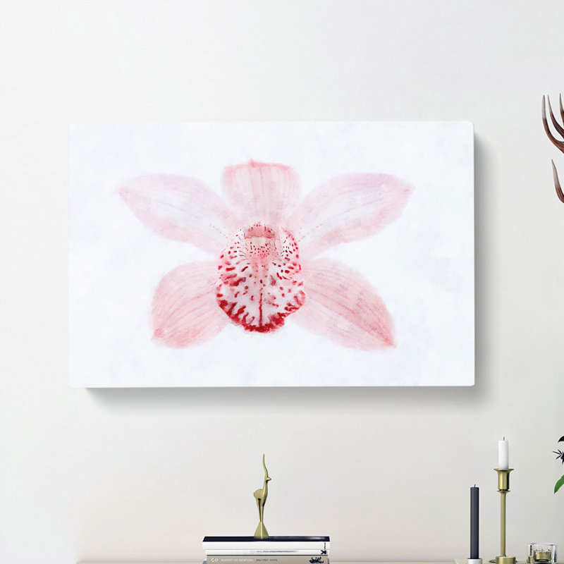 Light Pink Boat Orchid - Wrapped Canvas, 60cm H x 91cm W x 3cm D