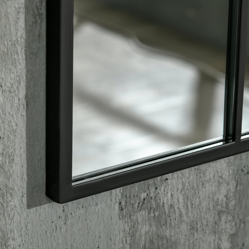 Metal Arch Mirror with Hooks