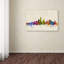 « milwaukee aquarelle horizon » par michael tompsett, impression sur toile tendue-11810811