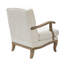 Fauteuil de ferme en polyester de 28 po avec pieds en bois massif Amilio-2020715110