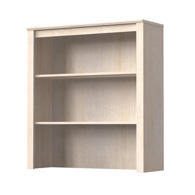 Wooden Shelf Unit For Bookcase - Storage Organizer With Cable Management, Fits 35.4"W Cabinets
