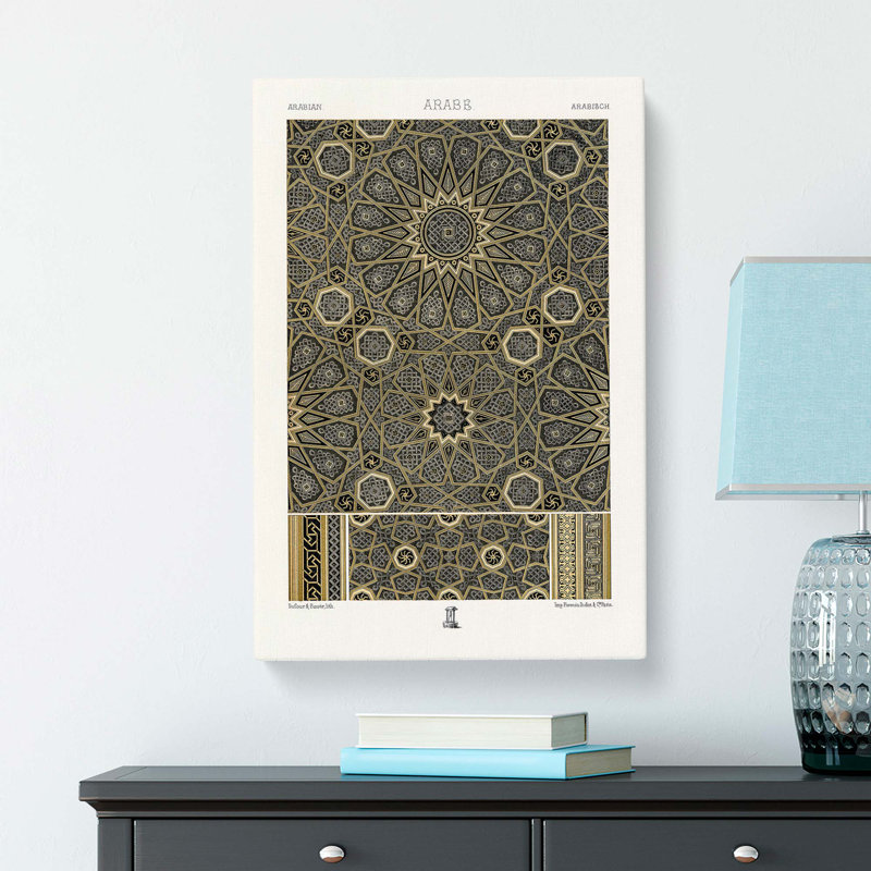 An Arabian Pattern by Albert Racinet - Wrapped Canvas, 50cm H x 35cm W x 3cm D
