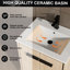 Meuble-lavabo simple avec plateau en céramique 24,02 po Wangler