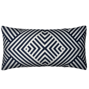 Blue & White Geometric Outdoor Pillow (Set of 2)