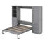 Grand lit escamotable avec placard, tiroirs et tablettes-2009064867