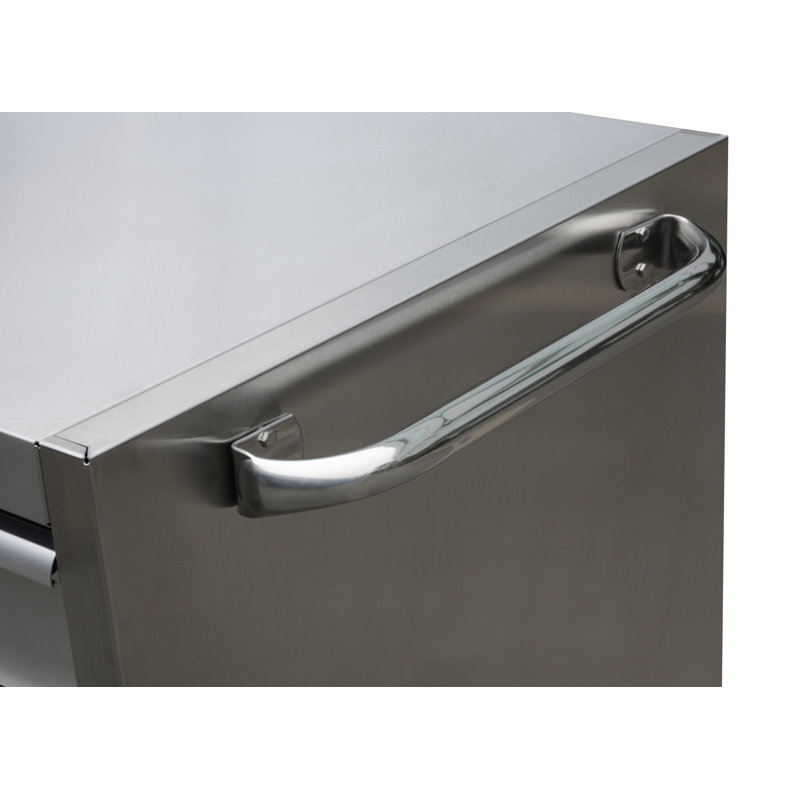 30'' W 5 -Drawer Stainless Steel Bottom Rollaway Chest with Wheels