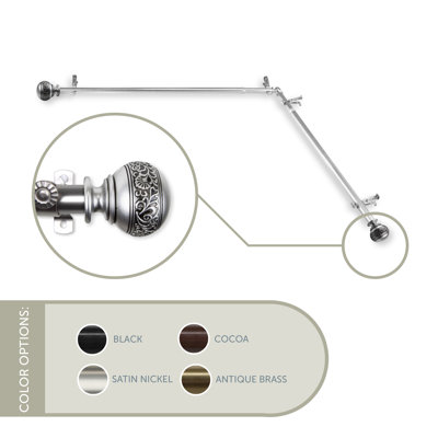 Solon Adjustable Single Curtain Rod