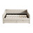 Daybed with Drawers Upholstered Tufted Sofa Bed, with Button on Back and Piping on Waved Shape Arms-1364484792-1364484795
