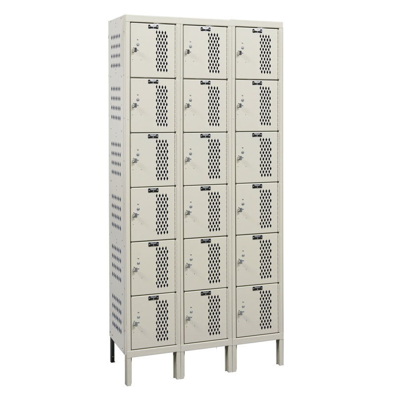 Casier large à 6 étages 3 étages Heavy Duty, Brun clair, l 36 po x P 18 po x H 78 po, Assemblé