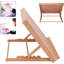 Adjustable Desktop Easel Stand - 47x36cm Beech Wood Tabletop Art Easel For Artists, Kids & Students - Foldable Drawing Board With 5 Angle Positions For Painting, Sketching & Display