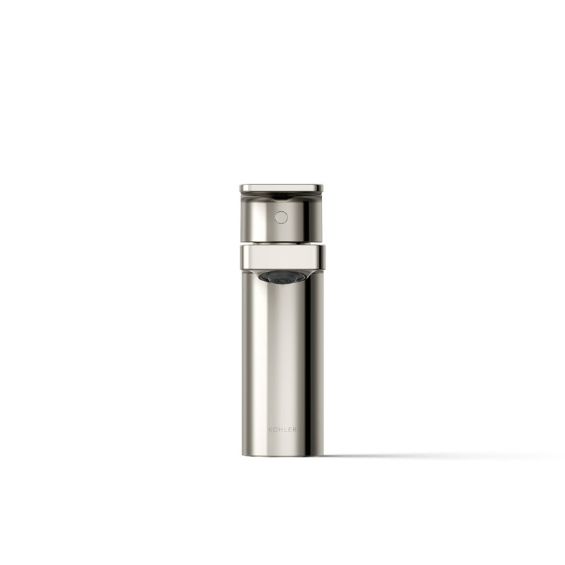 Parallel Single-Handle Bathroom Sink Faucet, Single-Hole Faucet with Pop-Up Drain, 1.0 GPM, Polished Nickel
