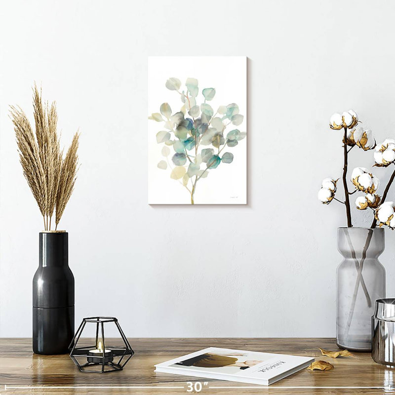 Harnek Eucalyptus White I, 12" H x 8" W