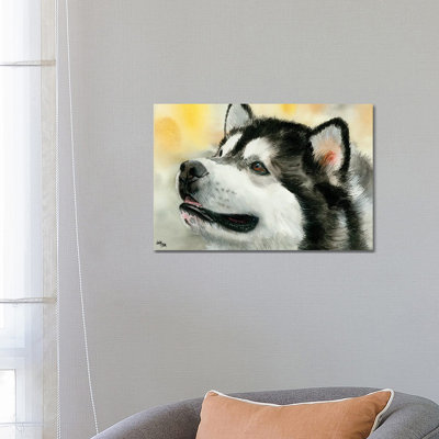 Mal - Alaskan Malamute by Judith Stein - Wrapped Canvas Painting