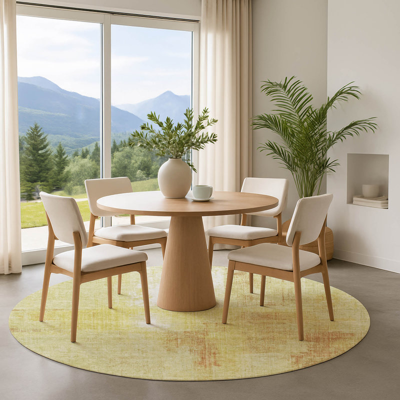 Premium Machine Washable Bucz AMF1759 Modern Rug, Round 8'