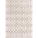 Glam Geometric White Silver Area Rug