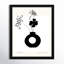 «Black and White Flower in a Vase» par Joss & Main - reproduction de cadre photo-68916422-68916428