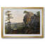 «Landscape with a Rocky Peak» par Fred Gauermann, reproduction encadrée avec passe-partout et verre Milieu du 19e siècle-987082601-987082429-987082403