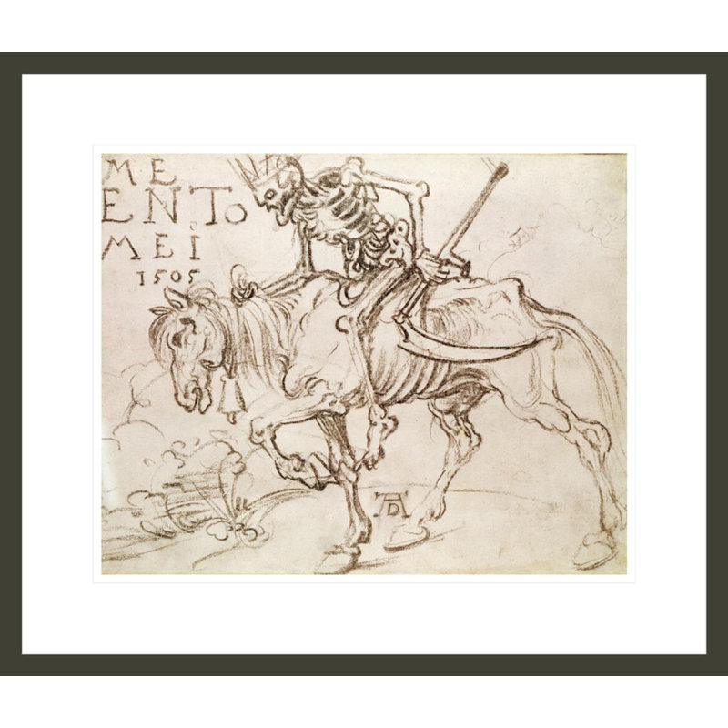 «La mort chevauchant» par Albrecht Dürer, impression giclée sur cadre, H 17,75 po x l 20,71 po