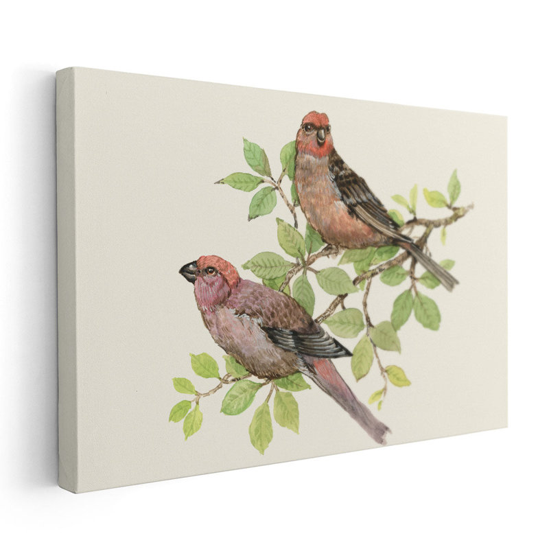 Song Birds II - reproduction d'art sur toile, H 40 po x l 60 po