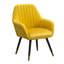 Fauteuil d'appoint contemporain en velours