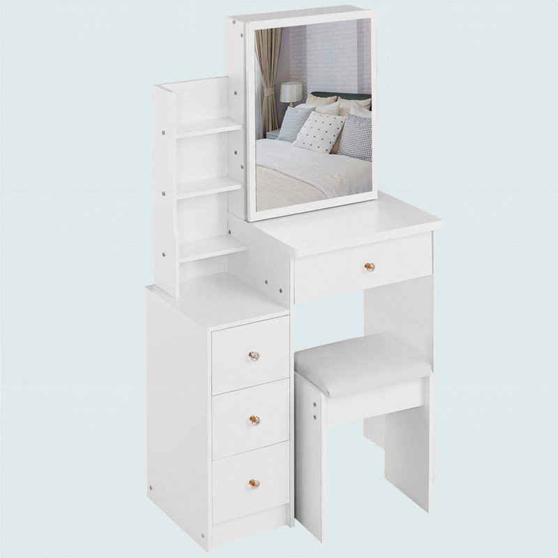 Tabouret de chevet 29,2 po, Blanc