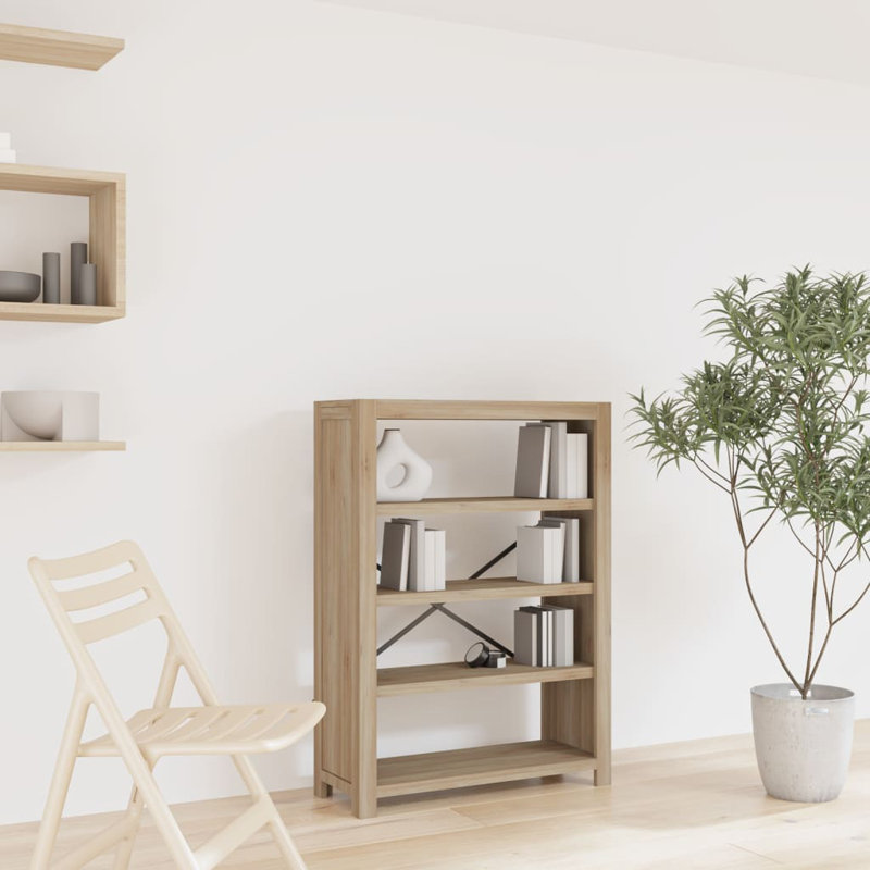 Vicenza Bookcase, (4 Shelves) 43.3" H x 31.5" W x 11.8" D