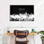 Impression sur toile Dallas Skyline BW-1054033242