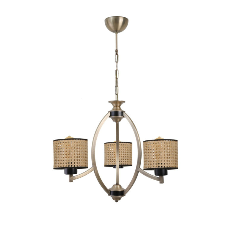 Kasumi 3 - Light Shaded Chandelier, Gold