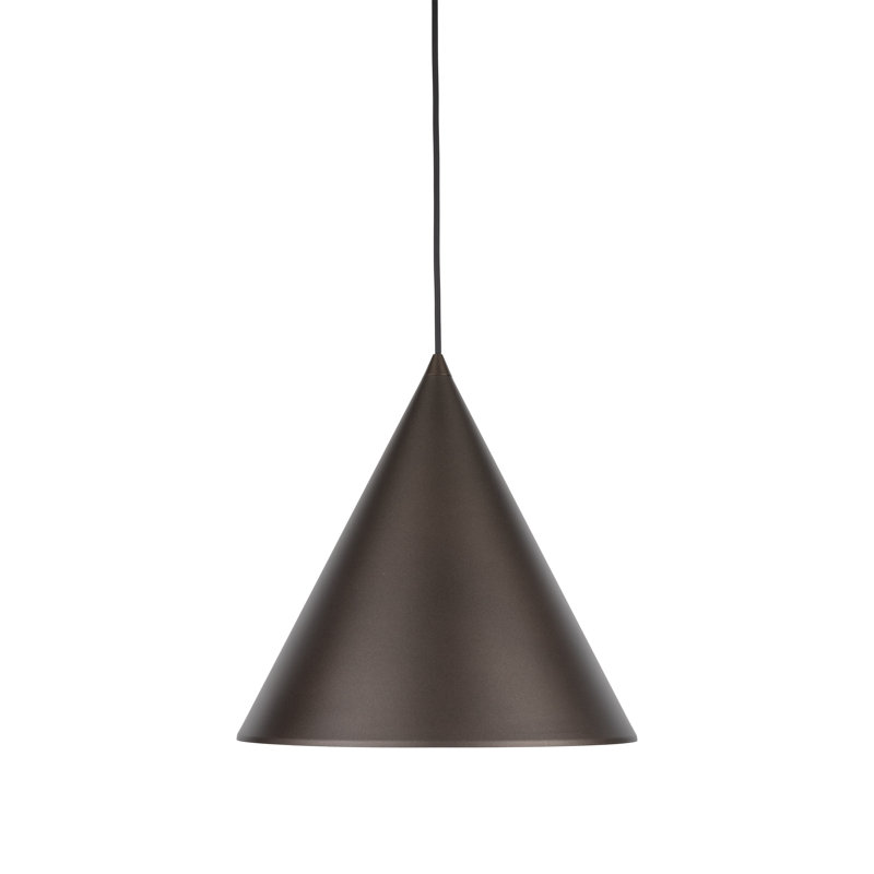 Luminaire suspendu CONO XL, H 65 po x l 13 po, Brun