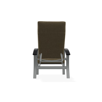 Chaise de patio inclinable avec coussins Askar