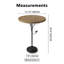 Table d'appoint ronde avec une conception unique de branches d'arbres et d'oiseaux, idéale pour les petits espaces et les salons modernes