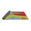 Tapis rouge/jaune/gris à motifs Hotz-1690904540