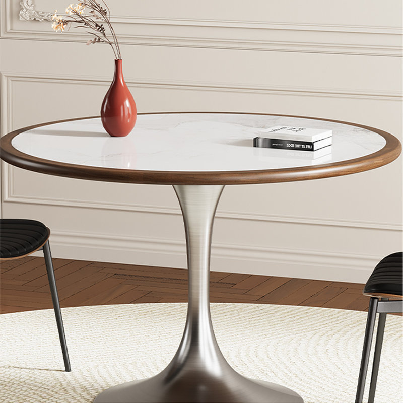 Table de salle à manger blanche, H 29,53 po x L 43,31 po x l 43,31 po