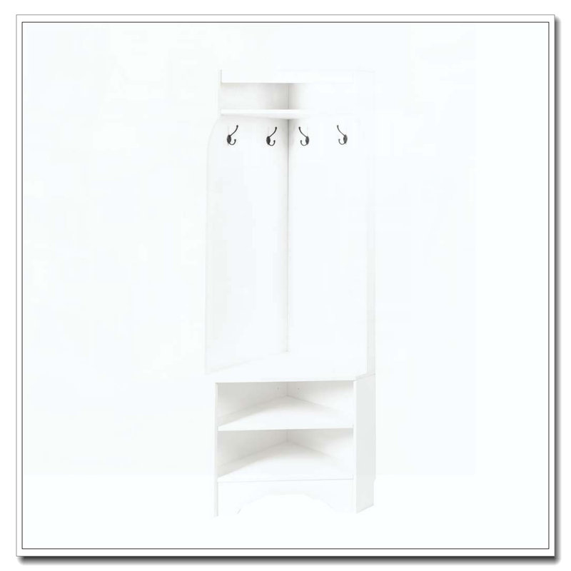 Arbre d'entrée minimaliste avec banc à chaussures Minimalist, Blanc