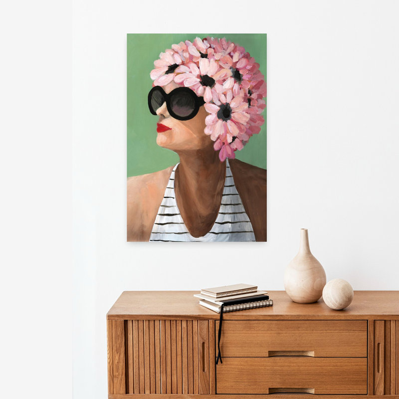 Pucker, rétro, été, art tropical, H 24 po x l 16 po