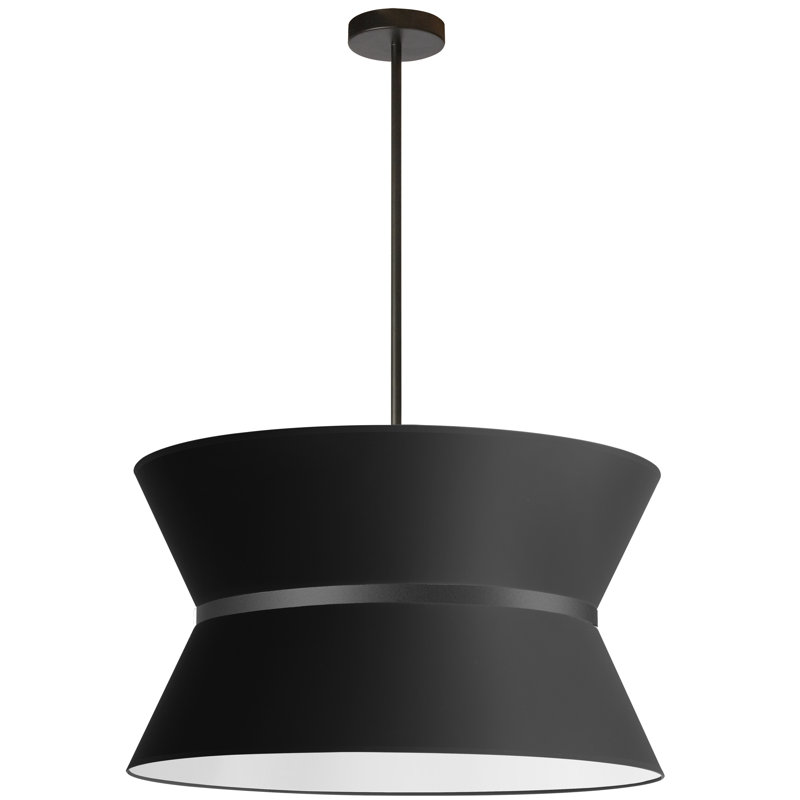 Abdoulaziz 4 - Light Unique/Statement Pendant, Matte Black, Black