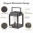 7.4" Integrated Dimmable LED Solar Outdoor Lantern - IP44 Waterproof Battery Powered Lamp for Patio Camping-114394664