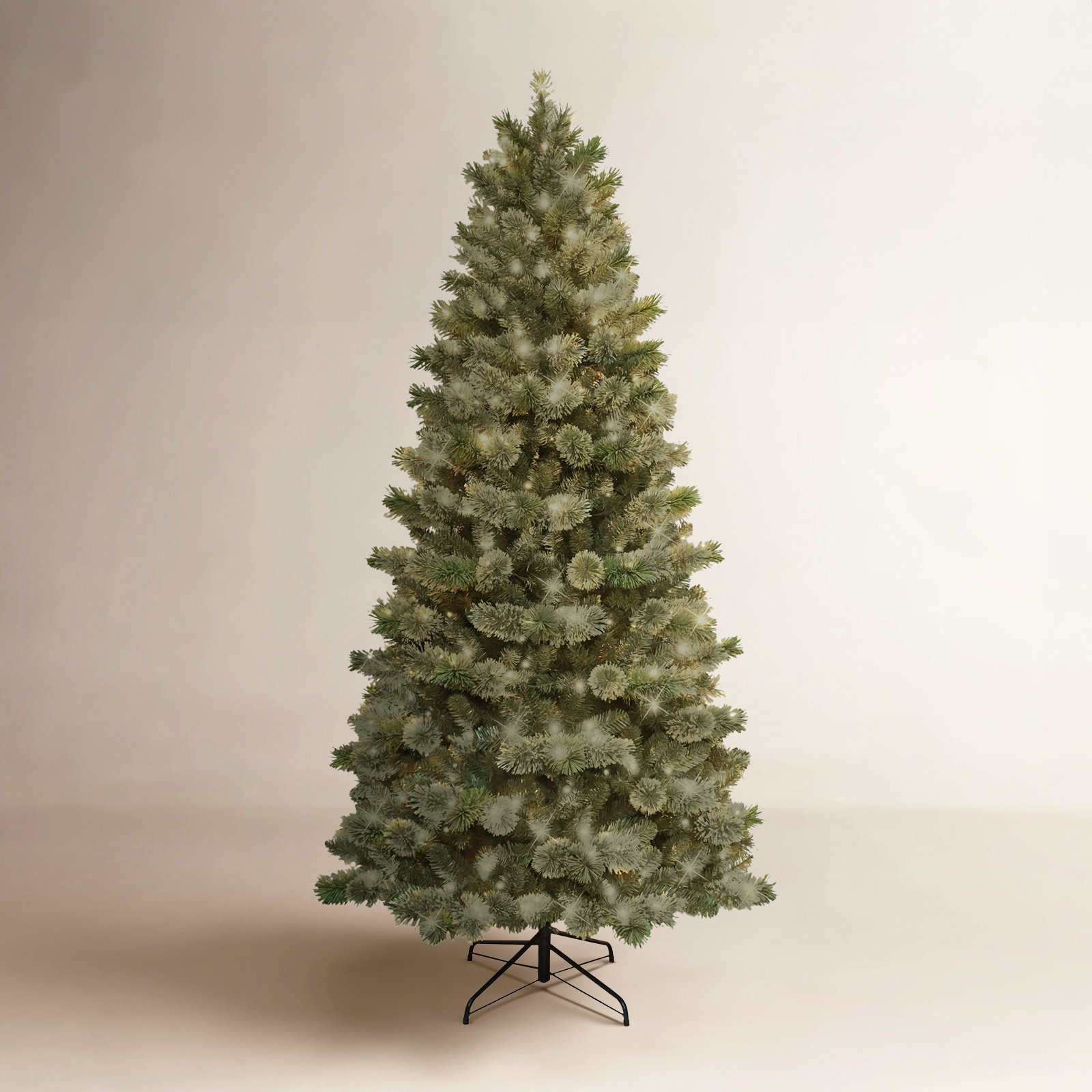 Slim 7.5' Pre-Lit Pine Slim Christmas Tree