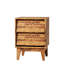 Tables de chevet de style Mid-Century moderne, biseauté de style rétro, fait, option d'espace de chambre à coucher (2), biseauté, avec bois massif-1596752102