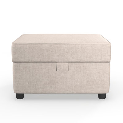 Alesandro 64cm Wide Rectangle Solid Colour Footstool Ottoman with Storage