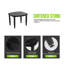 Tables d'appoint modernes, table d'appoint en métal marbré 23,6 po pour patio